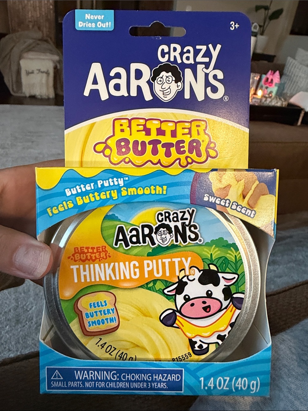 BRAND NEW RARE Crazy Aarons better butter - Yellow